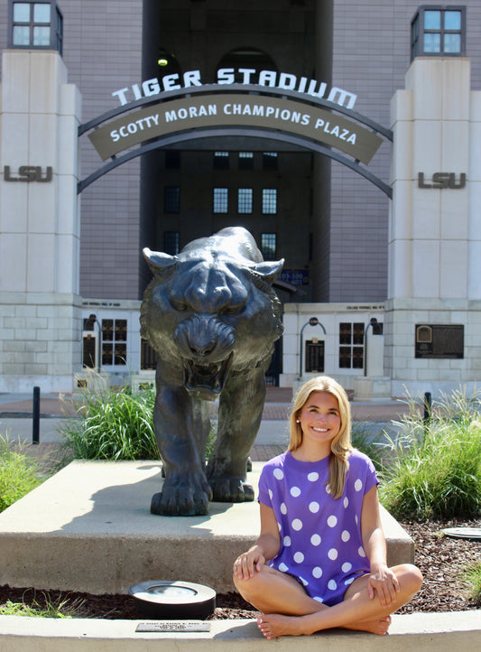 Gameday Polka Dot Sleeveless Knit Top
