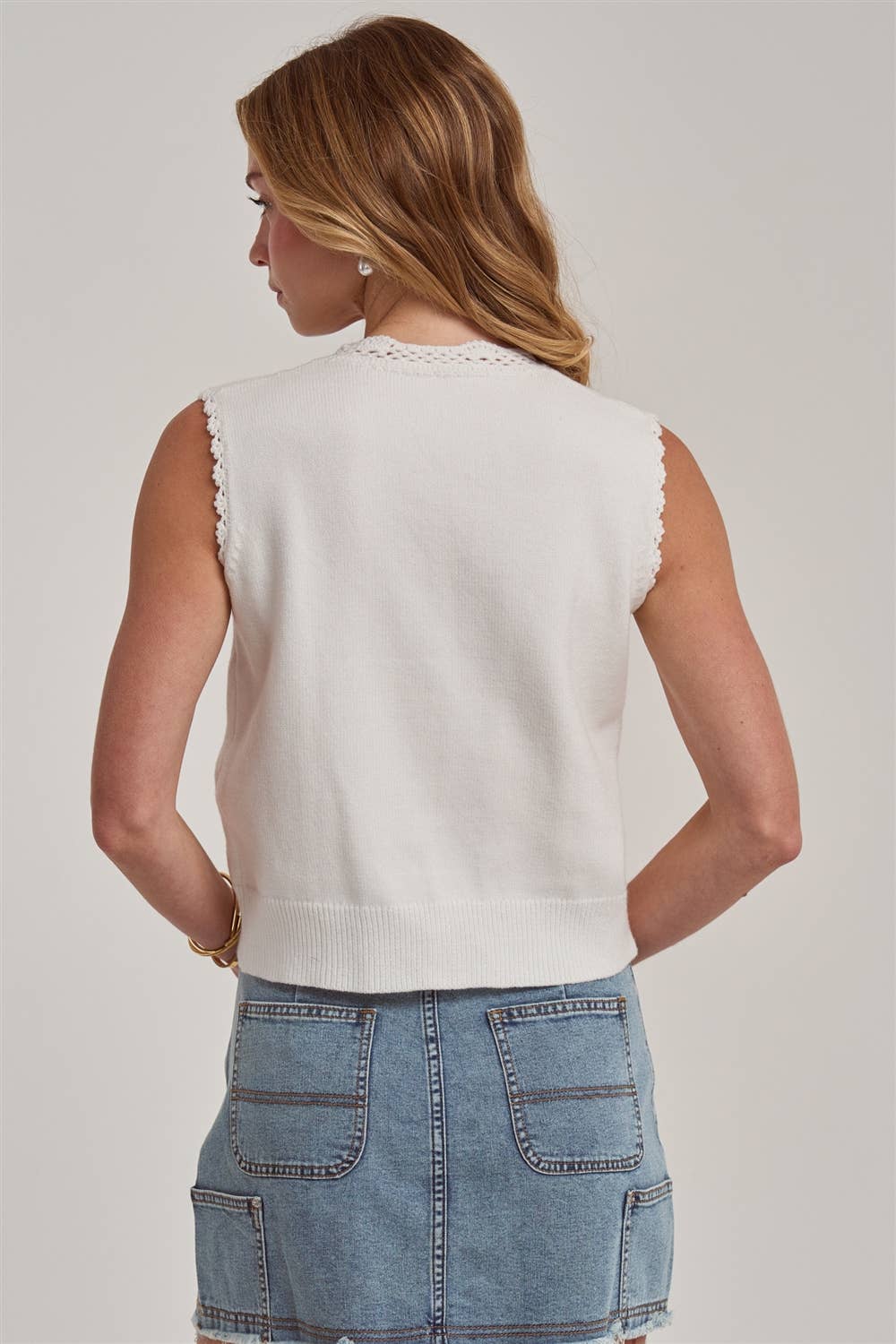 Khennedy Lace Trim Top