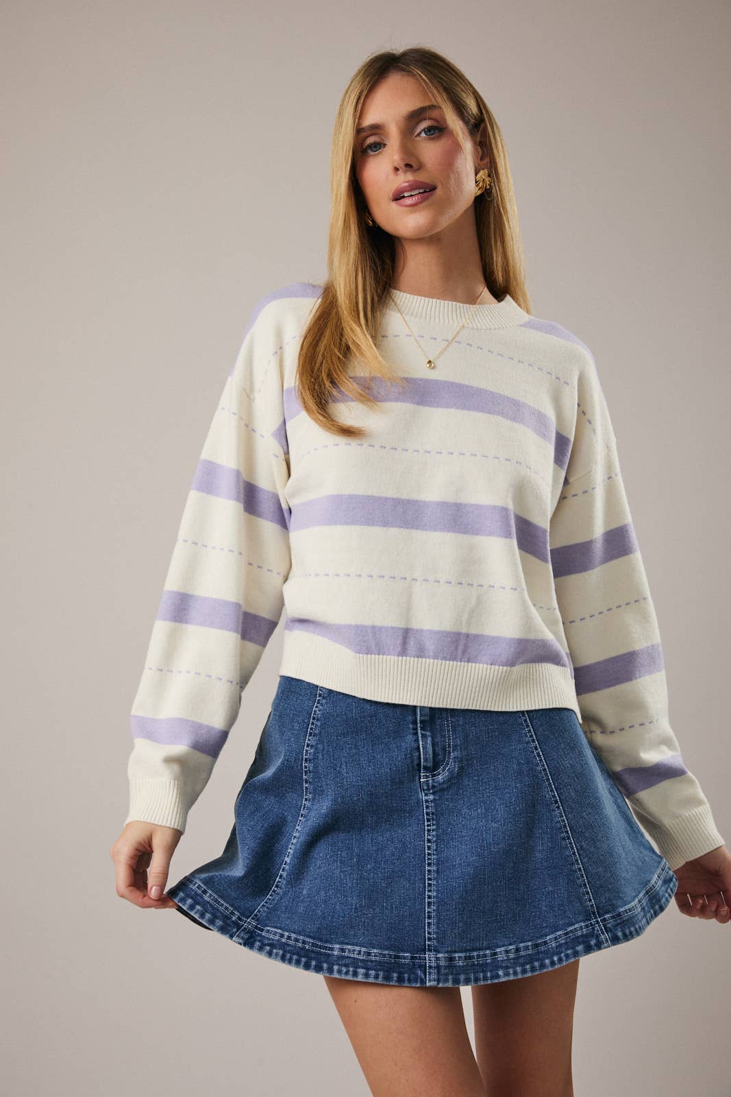 Emery Stitch Stripe Sweater