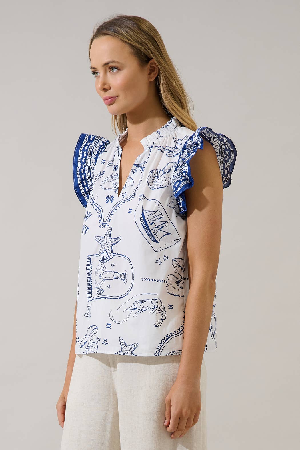 Adelina Ruffle Top