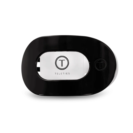 Flat Round Hair Clip - Large - Jet Black