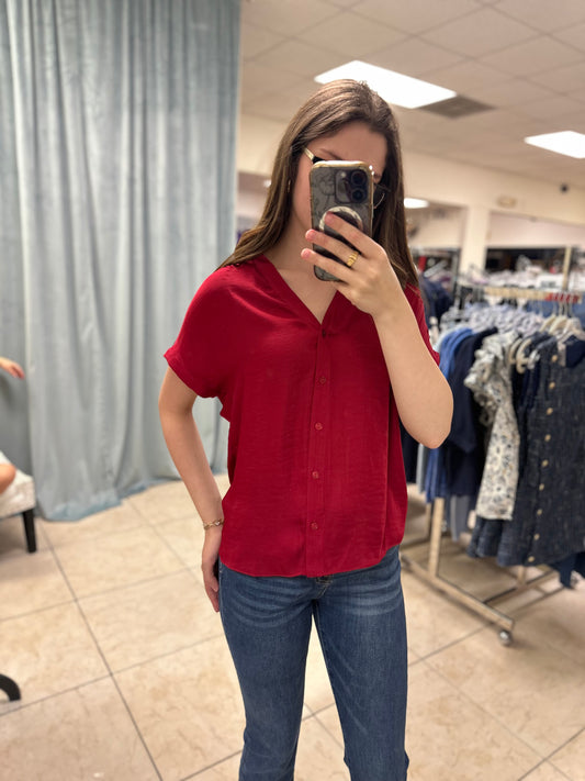 Bayou Forest Button Top