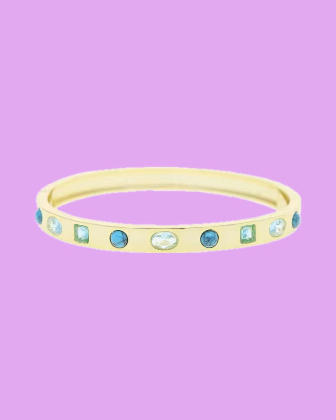 Tatum Blue Stone Bangle
