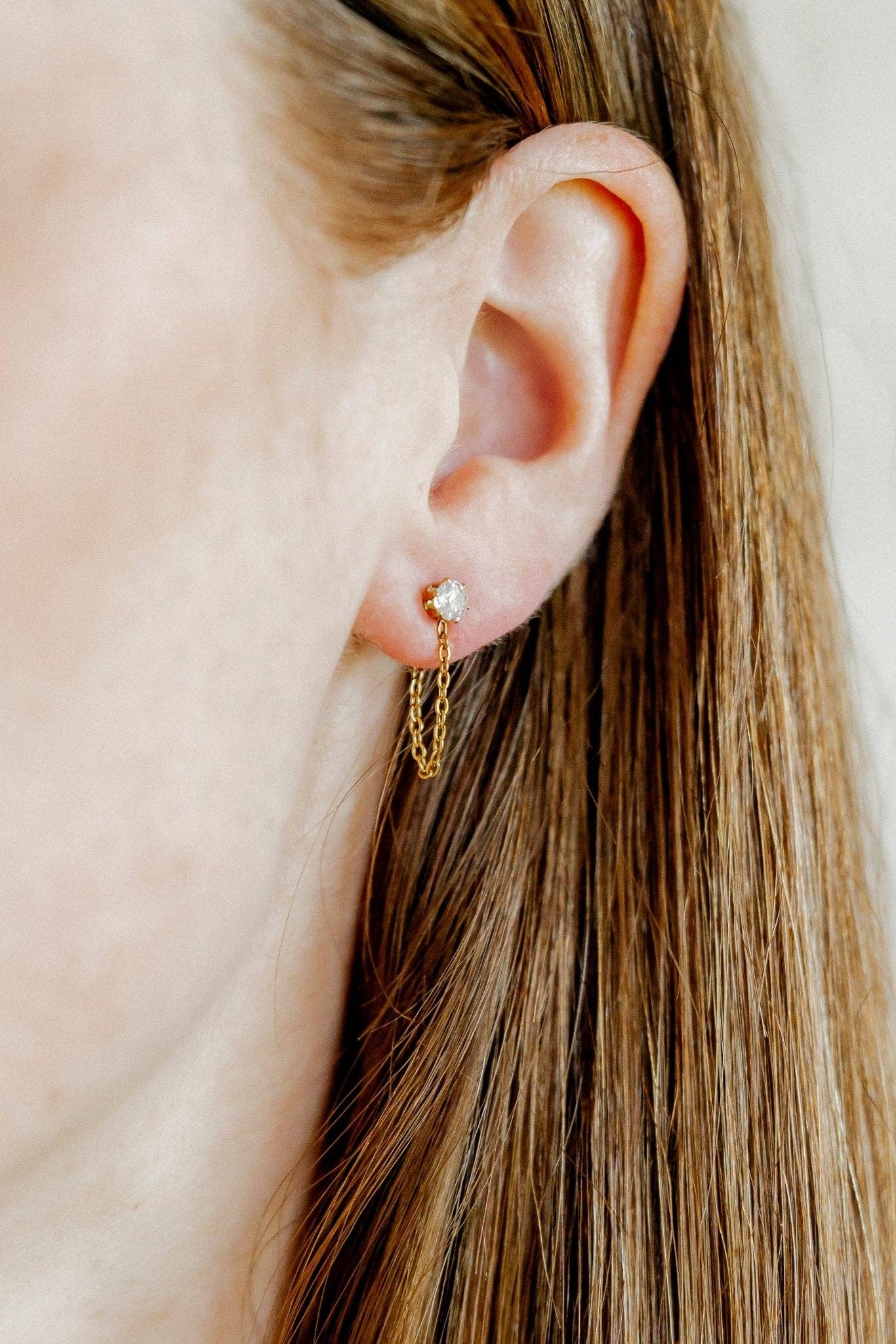 Screwback Stud Earrings - Indy Gold