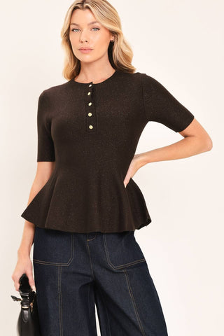 The After Hours Peplum Top