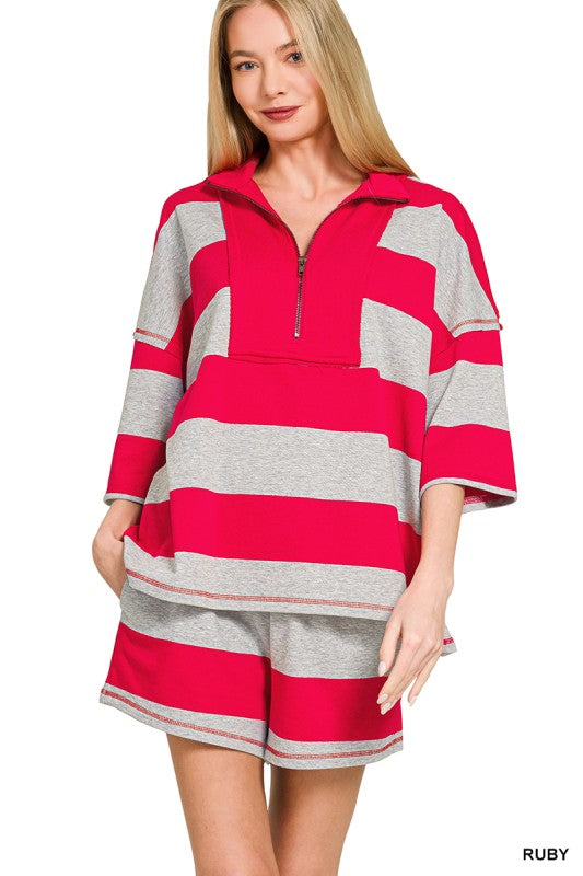Sadie Stripe Lounge Set
