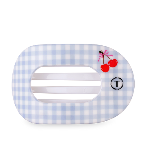 Flat Round Hair Clip | Large | Basket of Cherries