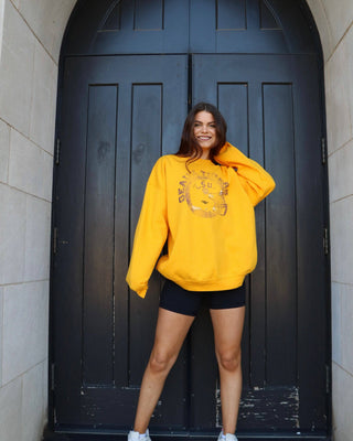 LSU Tigers Gold Circle Thrifted Sweatshirt