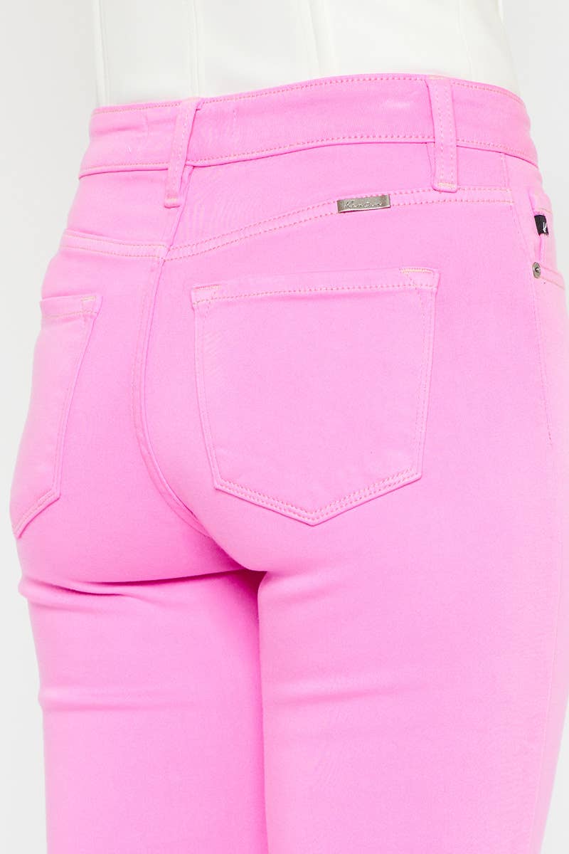 The Pink Aura High-Rise Bootcut Jeans