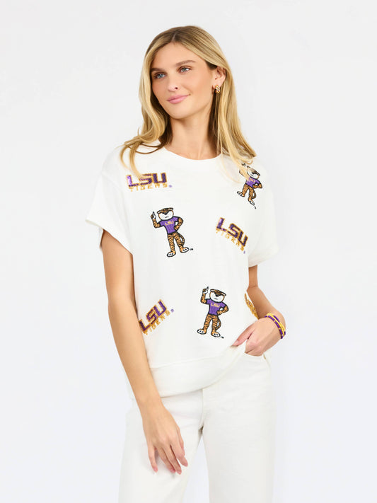 Emily Embellished Game Day Top
