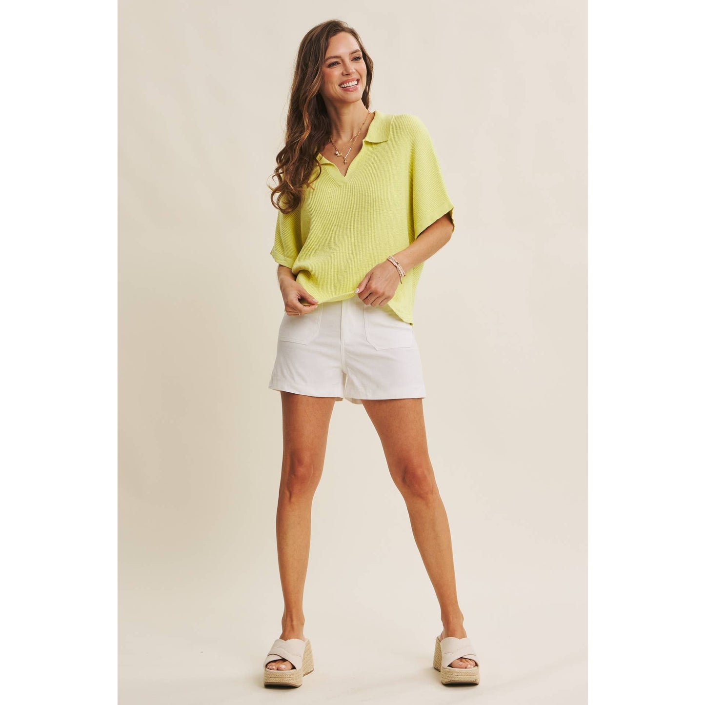 Delaney High Rise Stretch Shorts