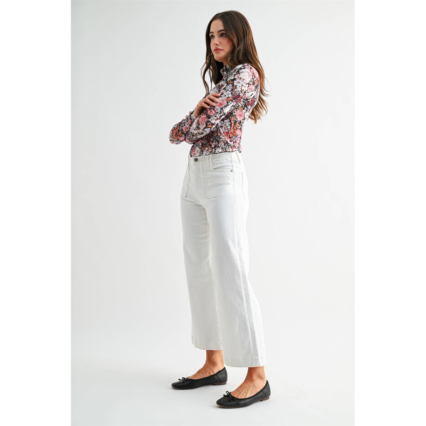 Mica Coastal Wide Crop Jeans