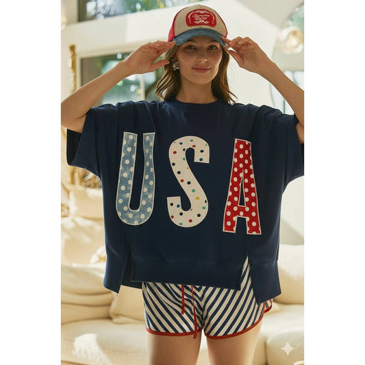 The Star Spangled Patchwork Top