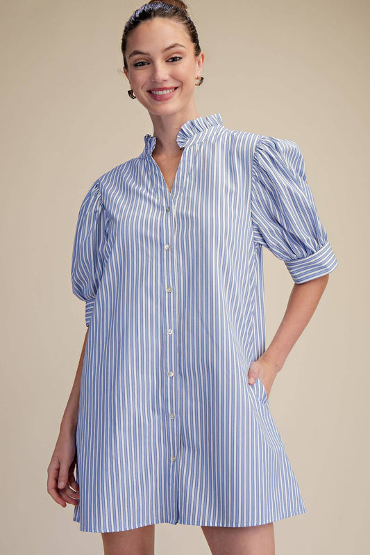 Hadley Stripe Puff Sleeve Dress