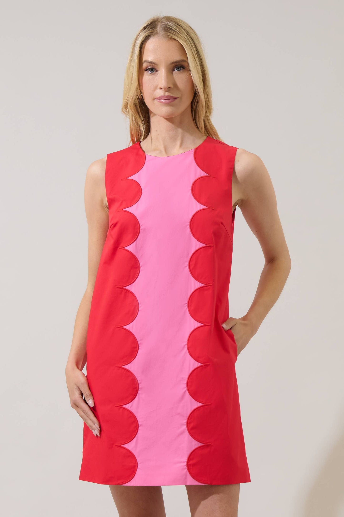 Tinsley Scallop Trim Dress