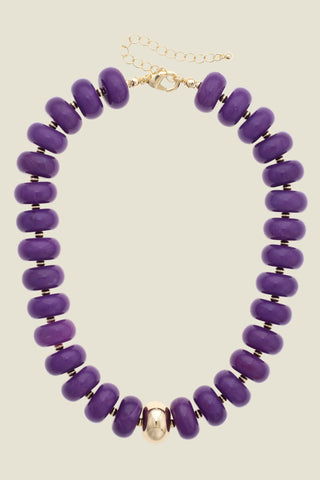 San Sebastian beaded resin necklace