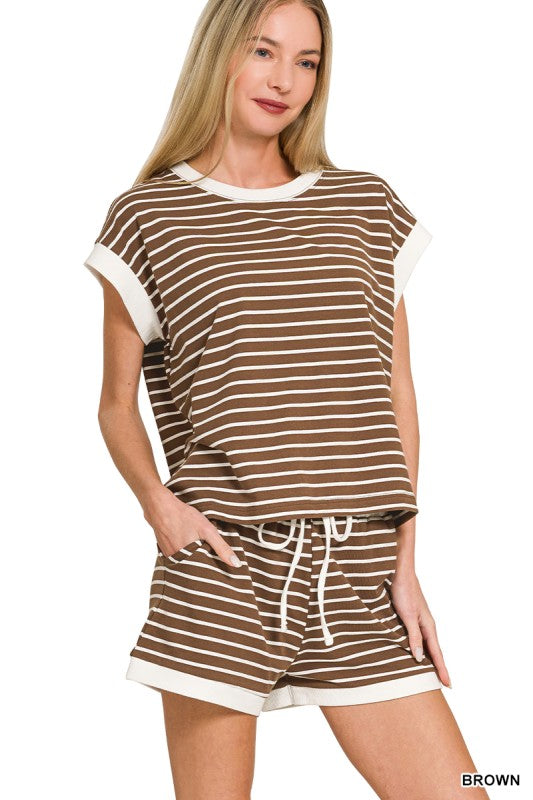 The Haven Stripe Lounge Set