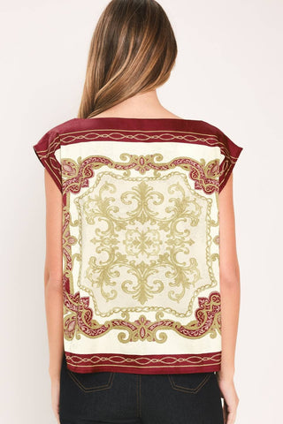 The Vintage Heirloom Scarf Top