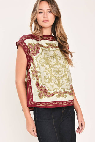 The Vintage Heirloom Scarf Top