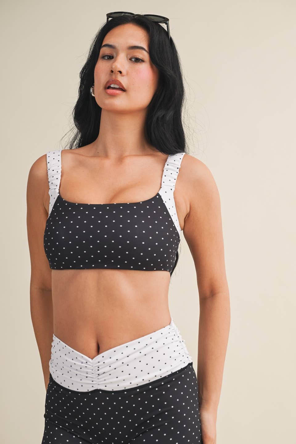 Piper Polka Dot Sports Bra