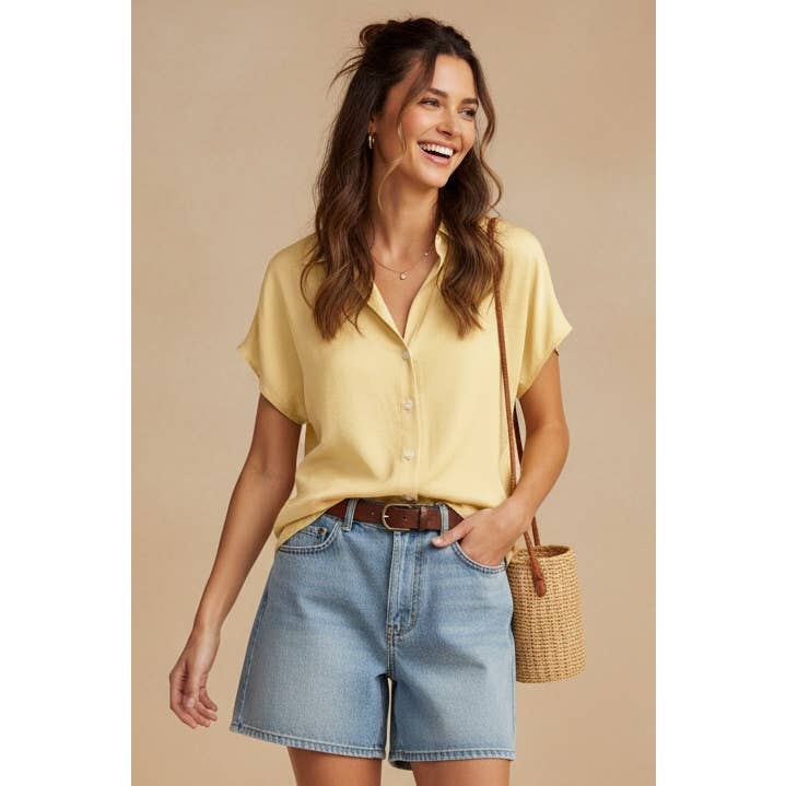 The Celeste Satin Blouse