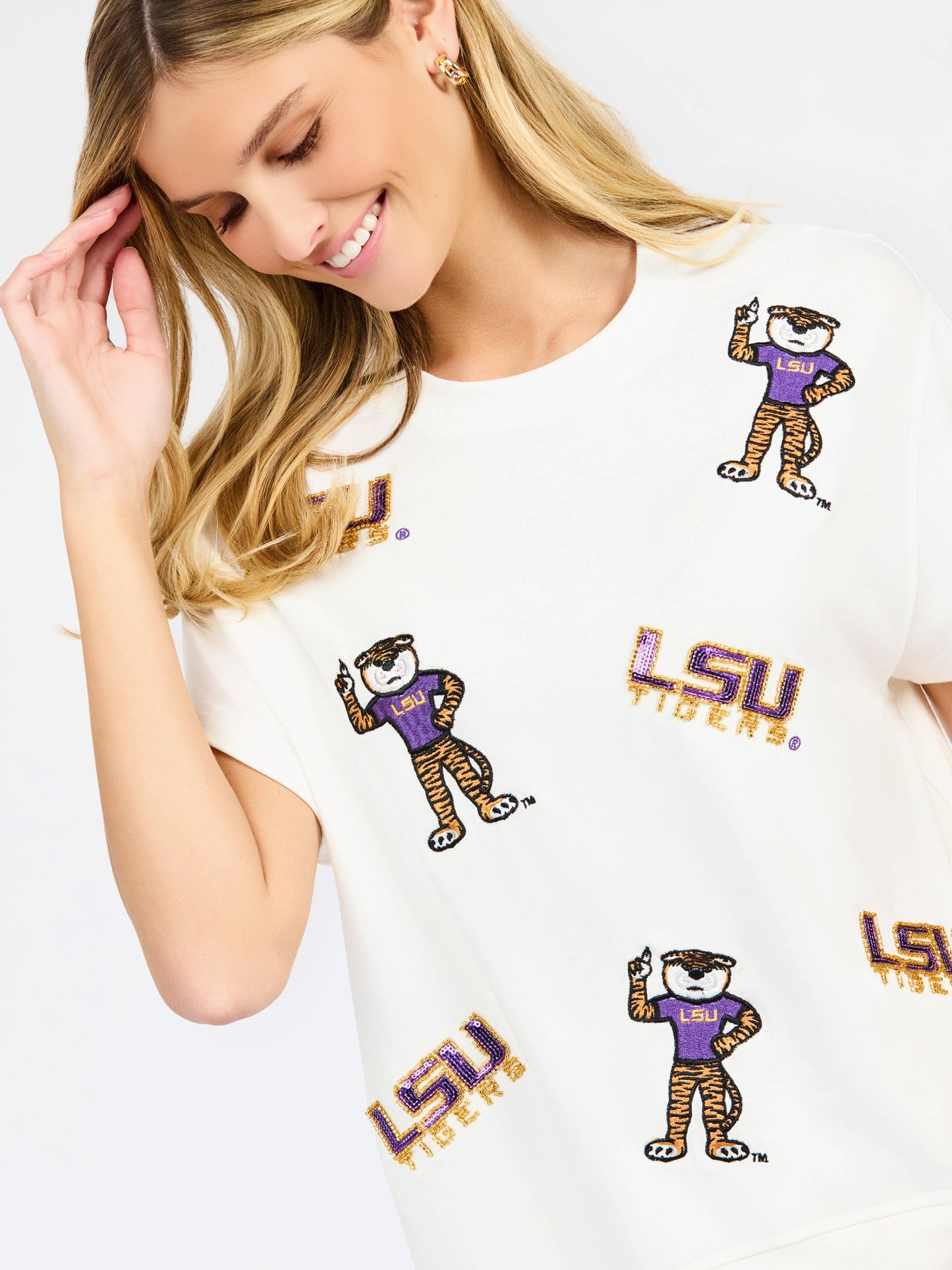 Emily Embellished Game Day Top