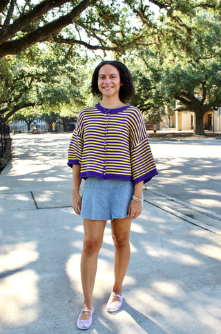Saturday Stripes Cardigan