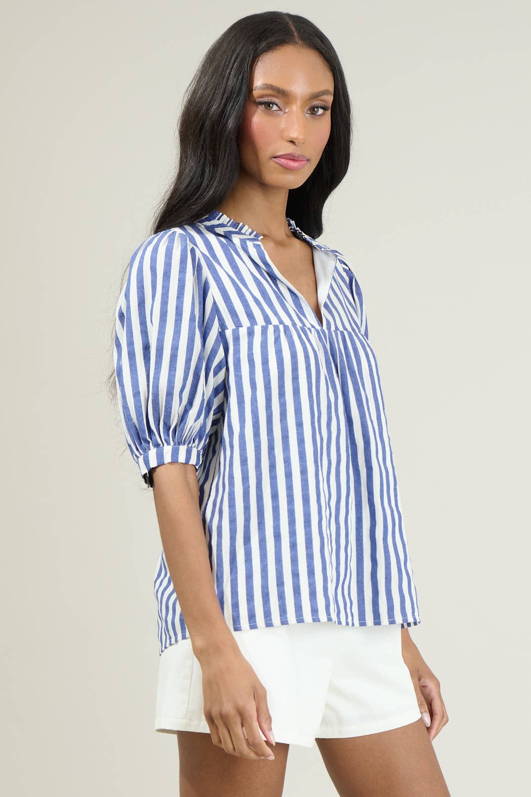 Bennett Stripe Puff Sleeve Top
