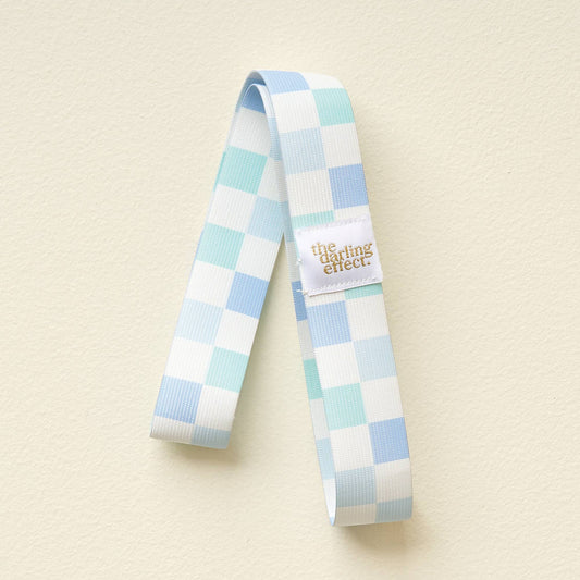 Stay-Put Towel Band-Check Blue