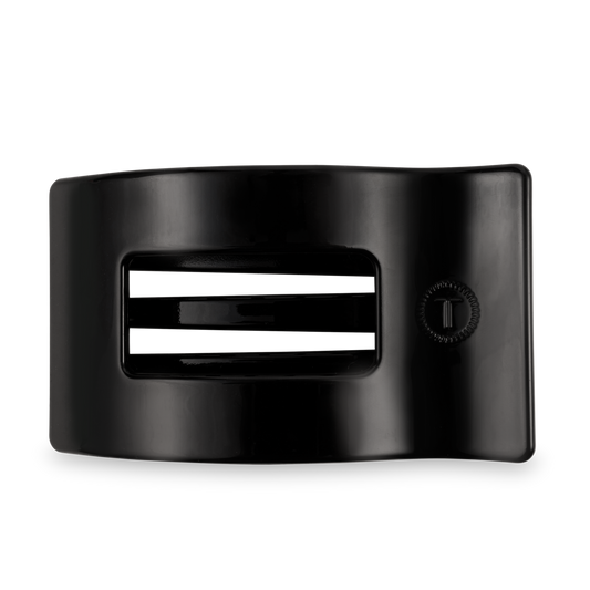 Flat Rectangle Hair Clip | Large | Jet Black