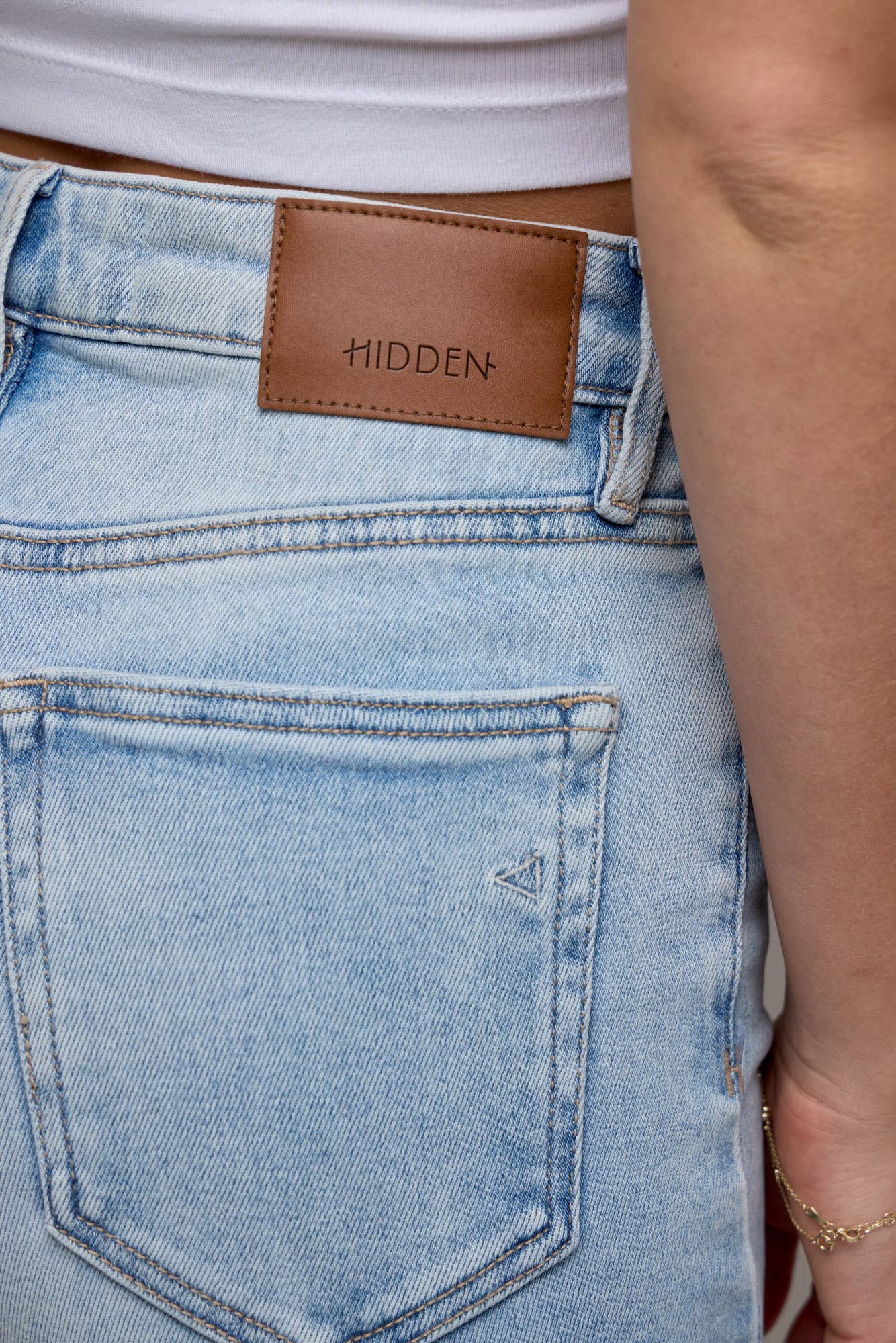 The Sutton Light Wash Wide Leg Jean
