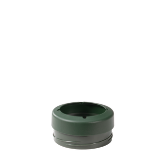 Green hydro jug lid on white background