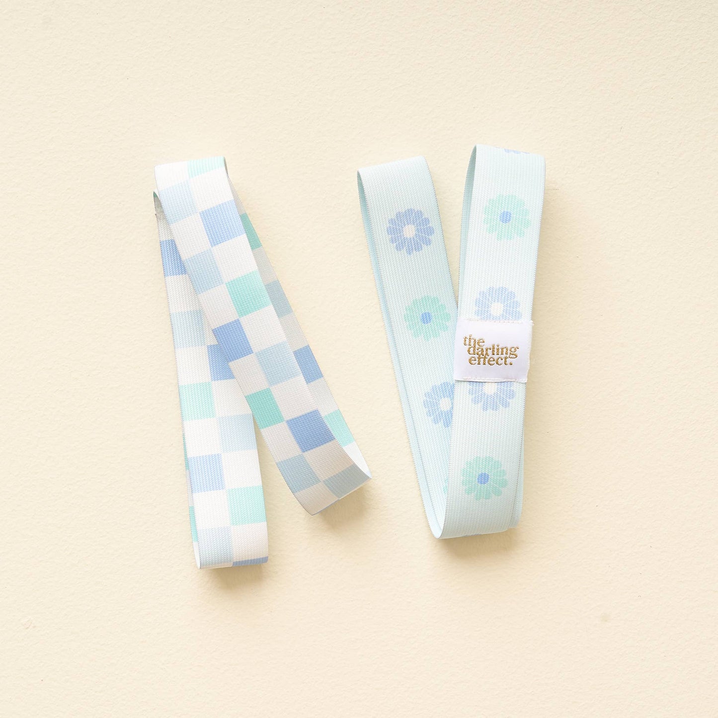 Stay-Put Towel Band-Check Blue