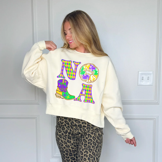 NOLA Cropped Sweatshirt