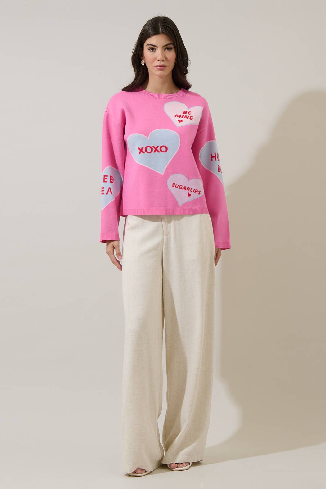 Valeny Candy Heart Sweater