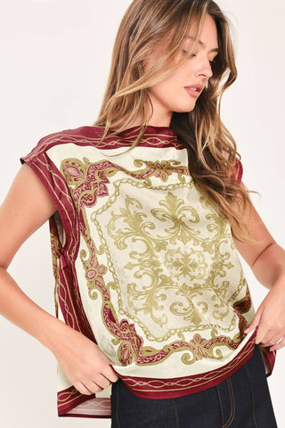 The Vintage Heirloom Scarf Top
