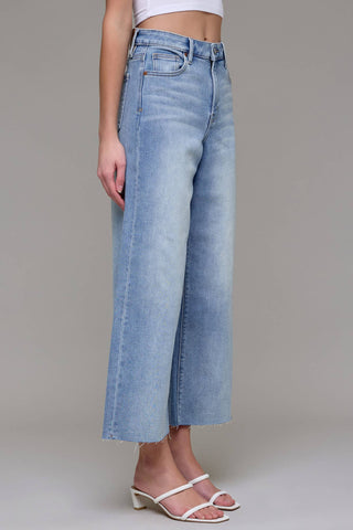 Palmer Light Wash Cropped Wide Leg Jeans