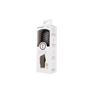 Teleties hairbrush packaging on a white background