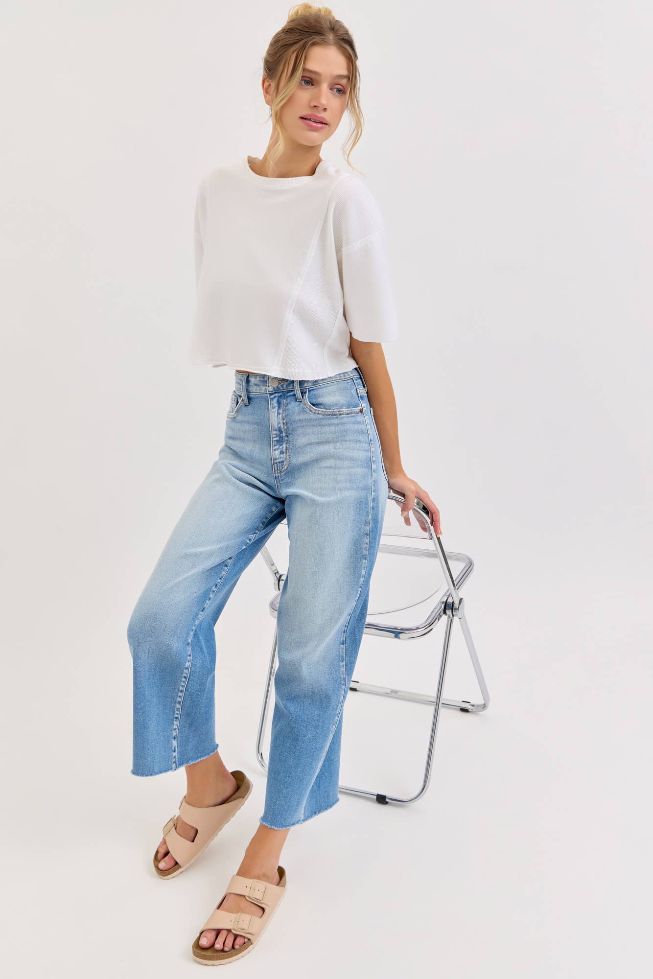Magnolia Wide Leg Crop Jeans