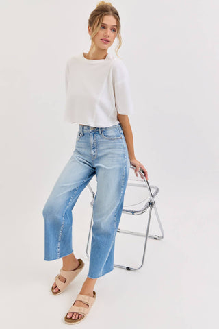 Magnolia Wide Leg Crop Jeans