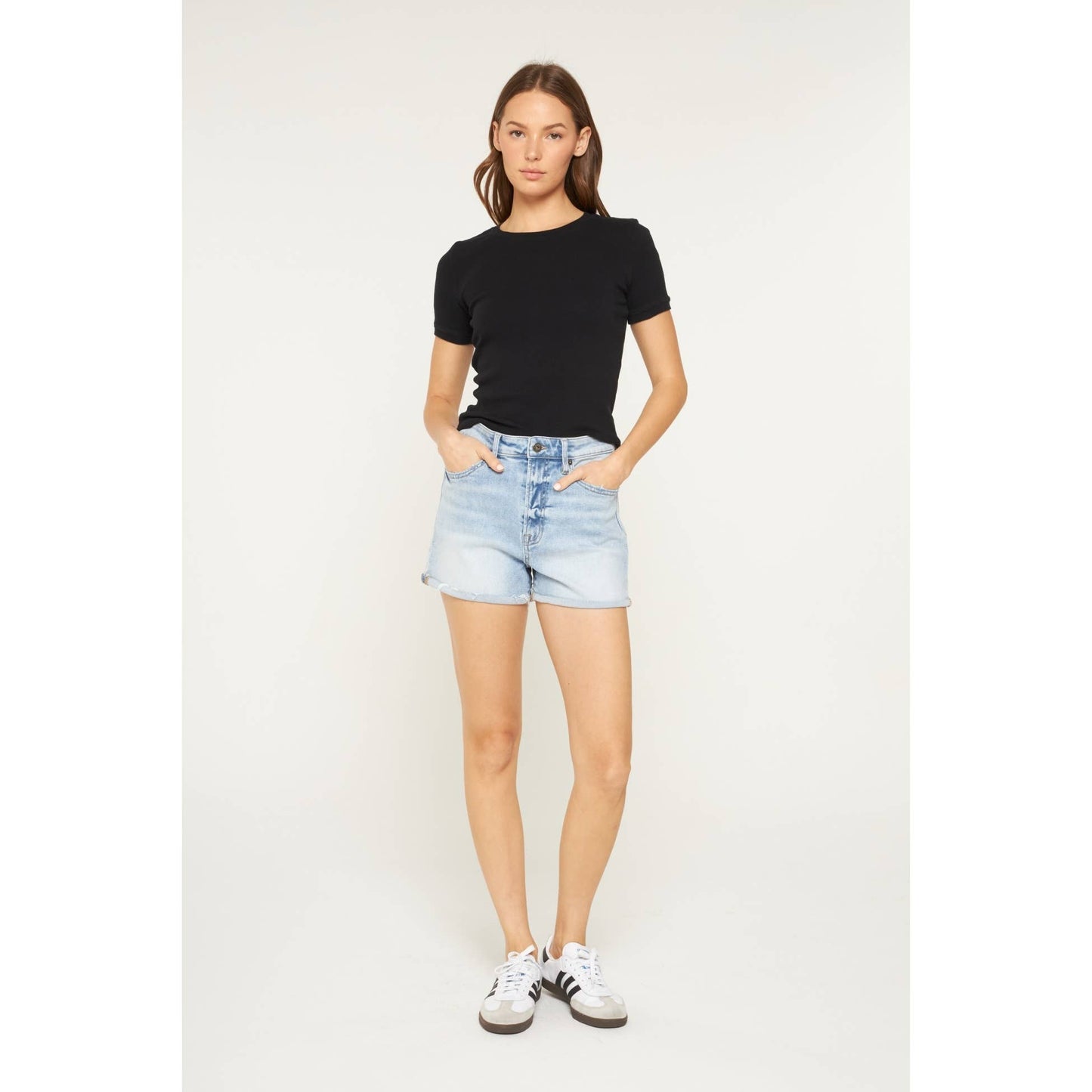 Laurie Distressed Denim Shorts