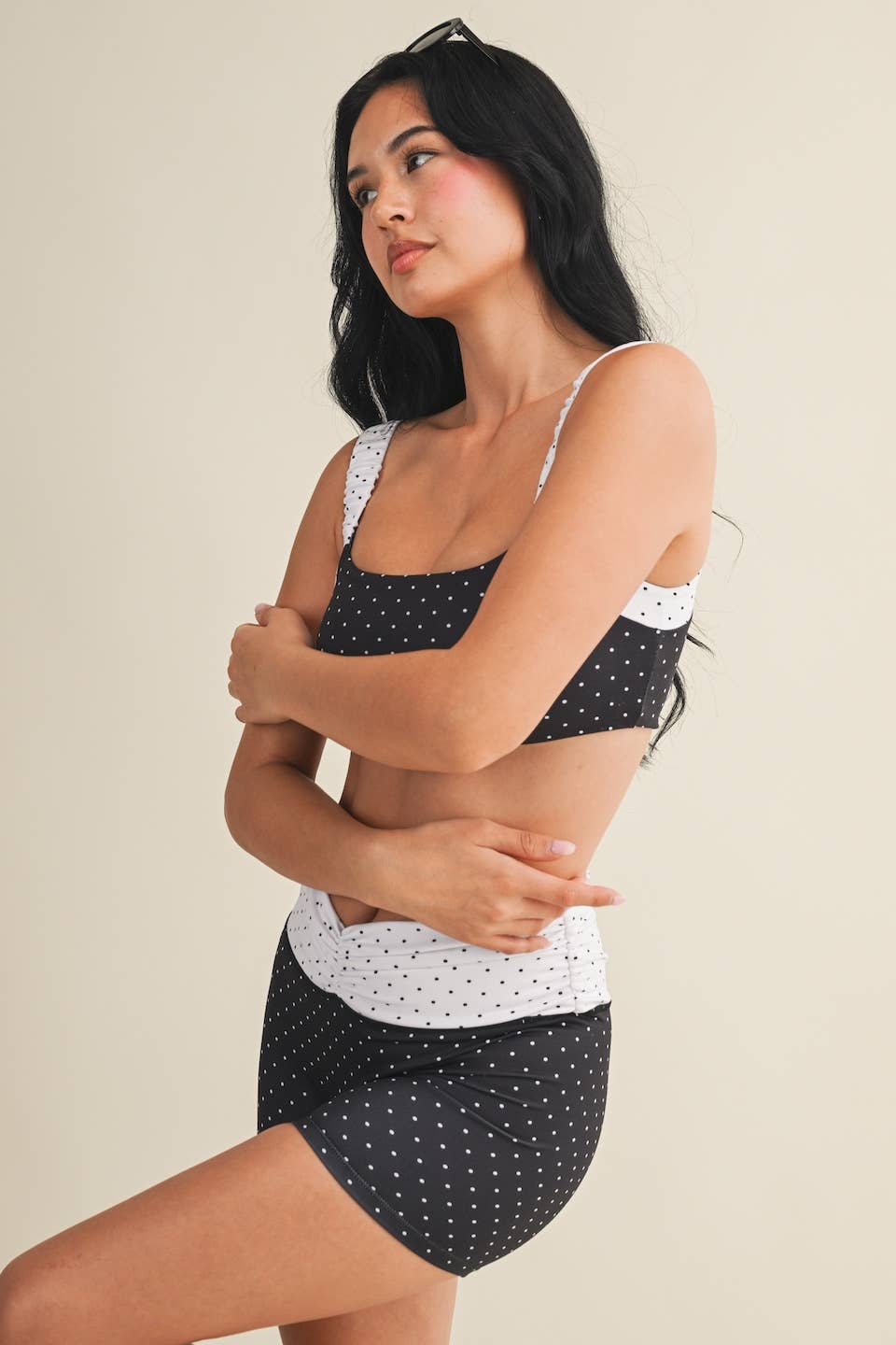 Piper Polka Dot Sports Bra