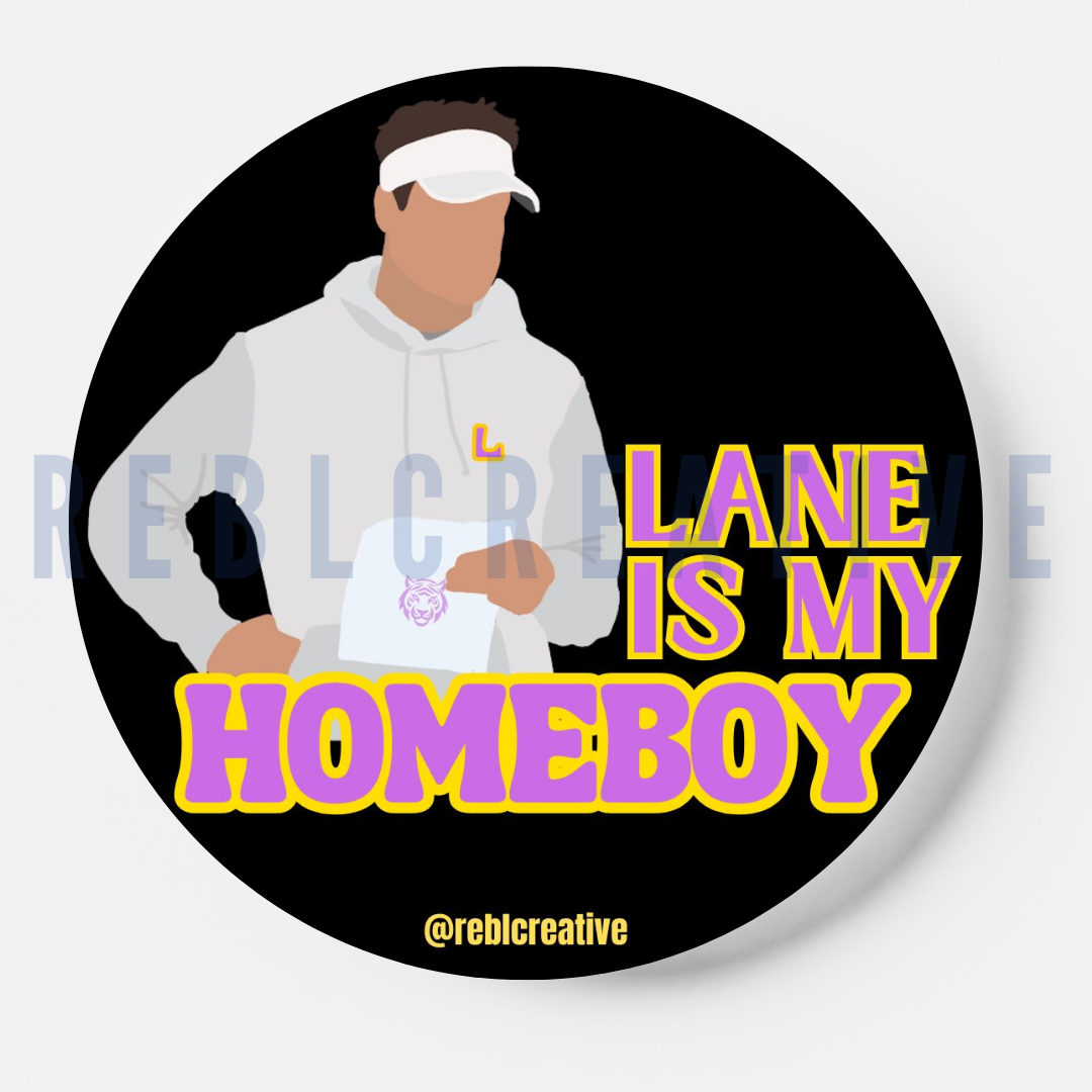Homeboy - Lane - Game Day Button 3”