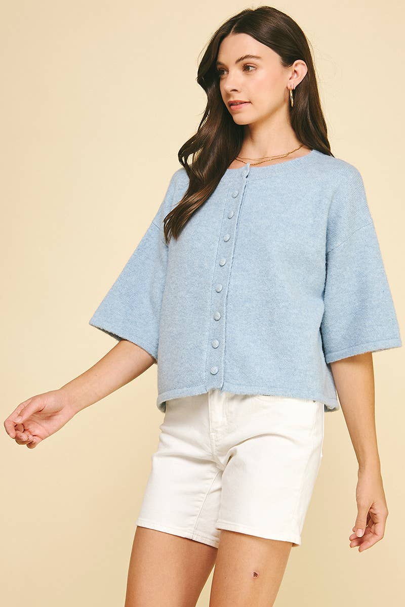 Southern Belle Button Sweater