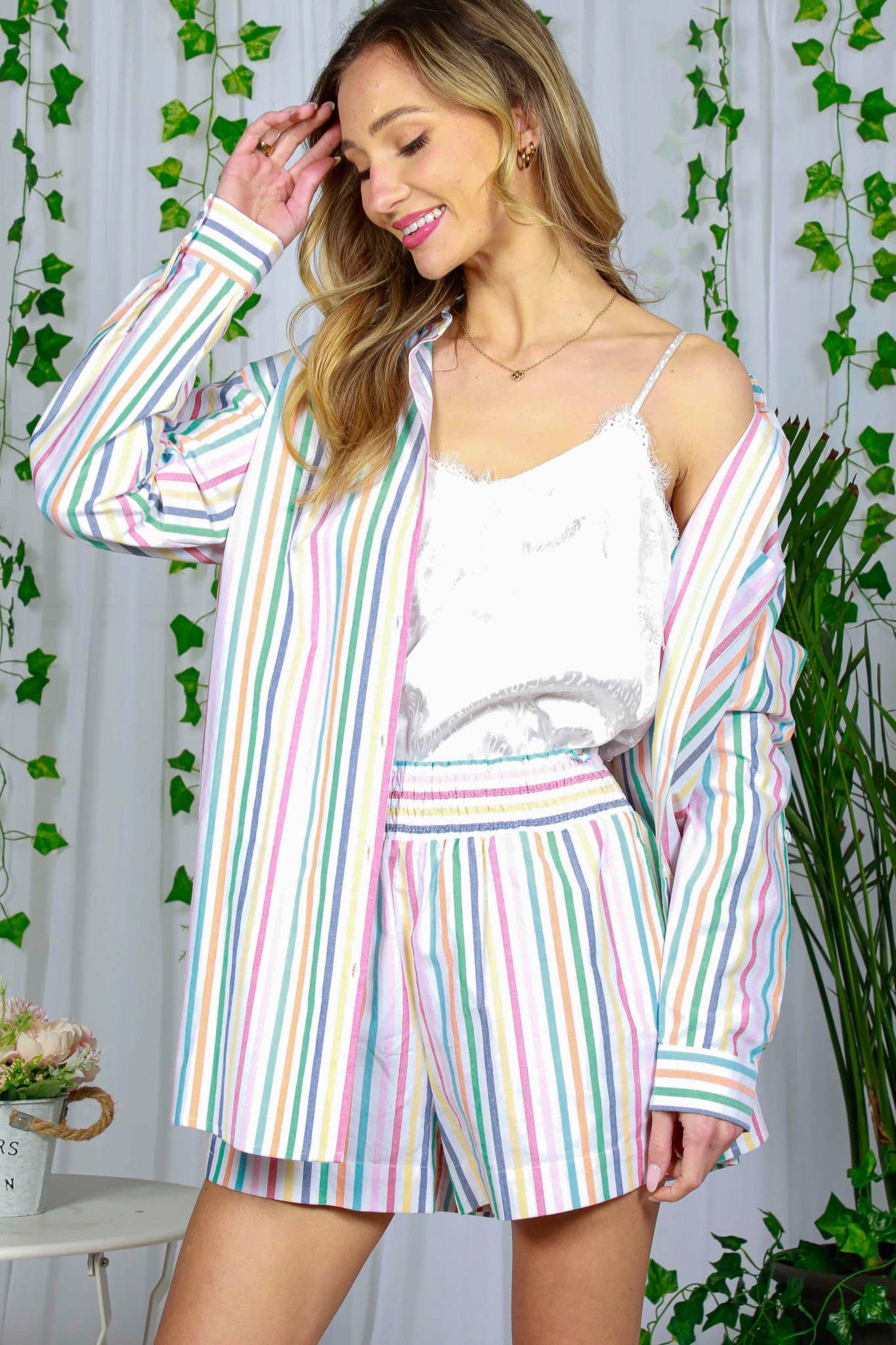 Samantha Stripe Shorts