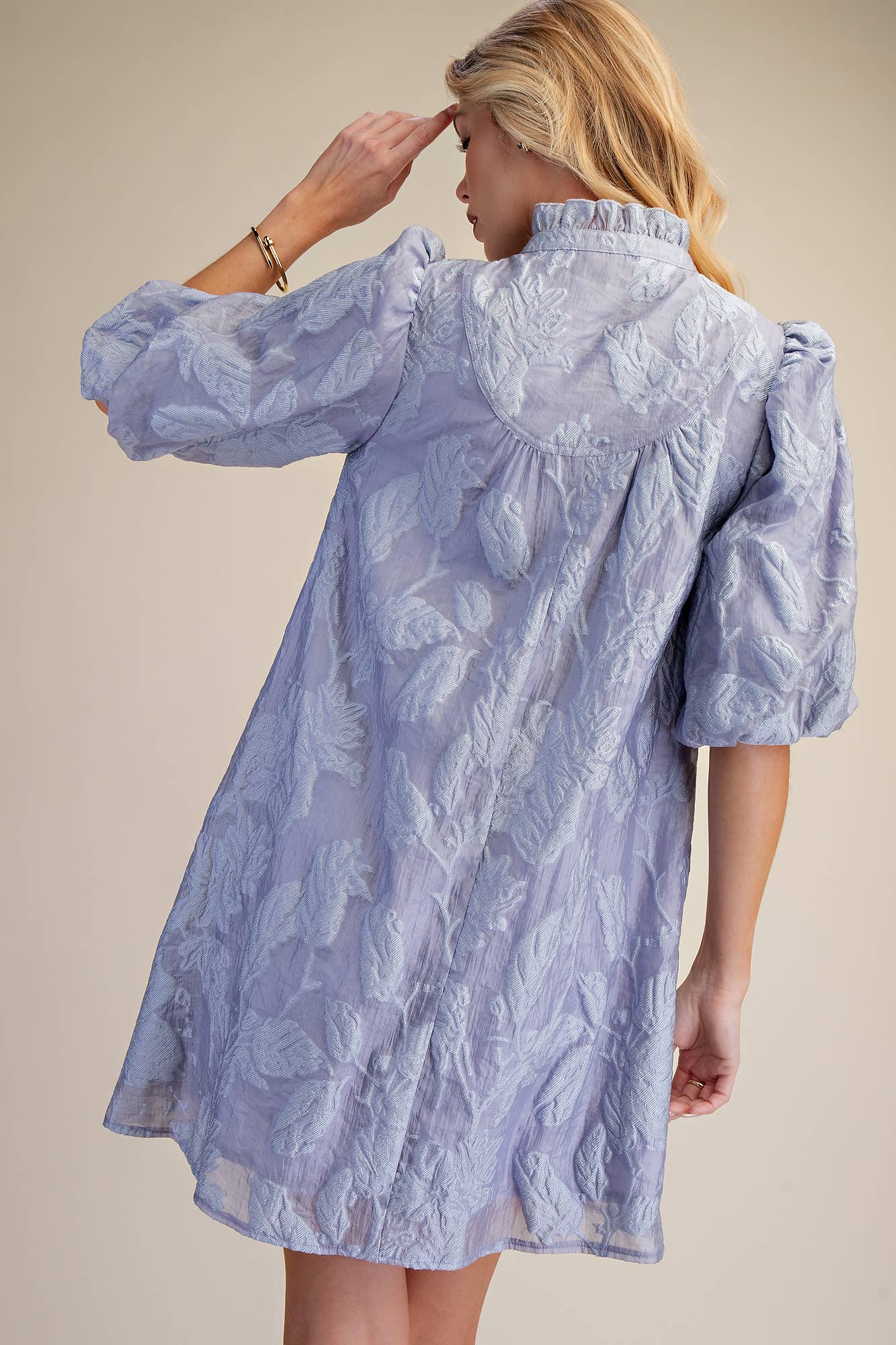 The Lila Ruffled Neck Dress