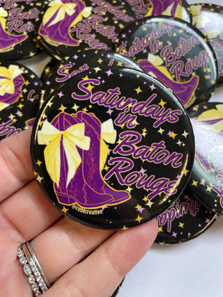 Boots and Stars - Baton Rouge - Game Day Button
