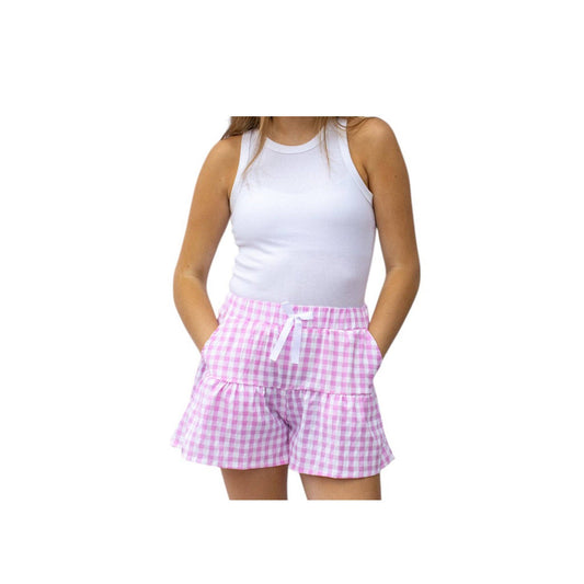 Lulu Mac Pink Gingham Skort