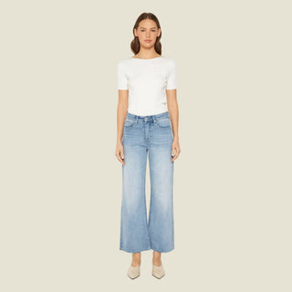 HIGH RISE WIDE RAW HEM