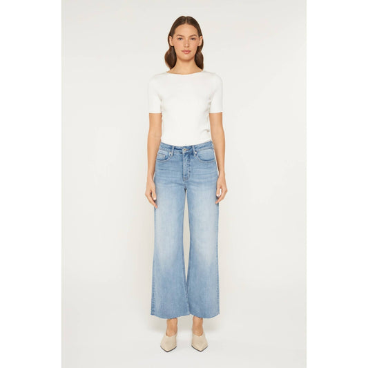 HIGH RISE WIDE RAW HEM